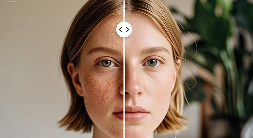 AI retouch skin