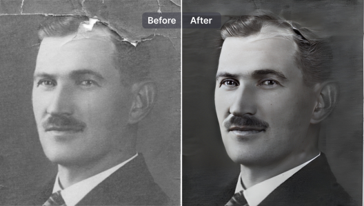 Restore photos colors and details